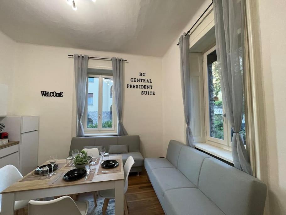 Bg Central President Suite Con Parcheggio - Vista Citta Alta Bergame Extérieur photo
