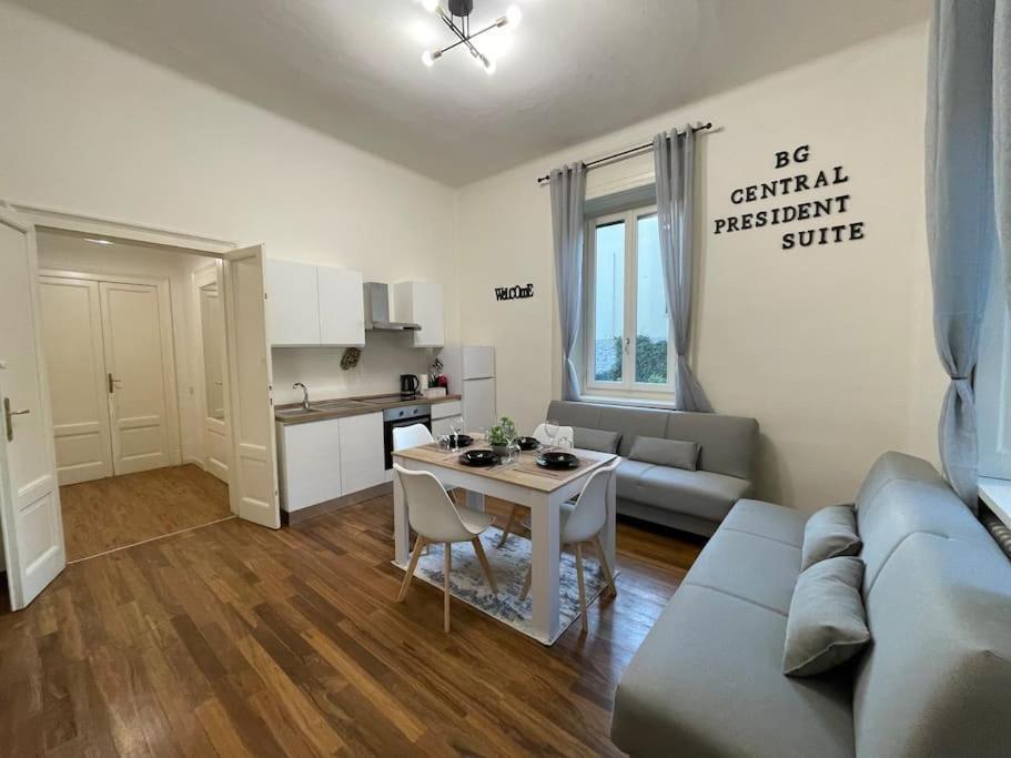 Bg Central President Suite Con Parcheggio - Vista Citta Alta Bergame Extérieur photo